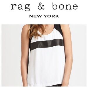 Rag & Bone Black and White Tank Top